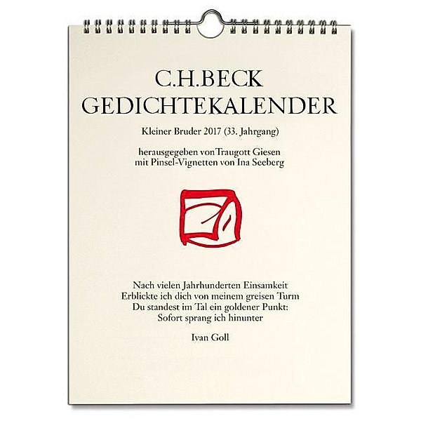 C.H. Beck Gedichtekalender Kleiner Bruder 2017