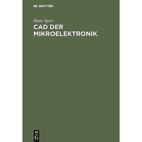 CAD der Mikroelektronik, Hans Spiro