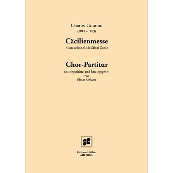 Cäcilienmesse, Chorpartitur, Charles Gounod