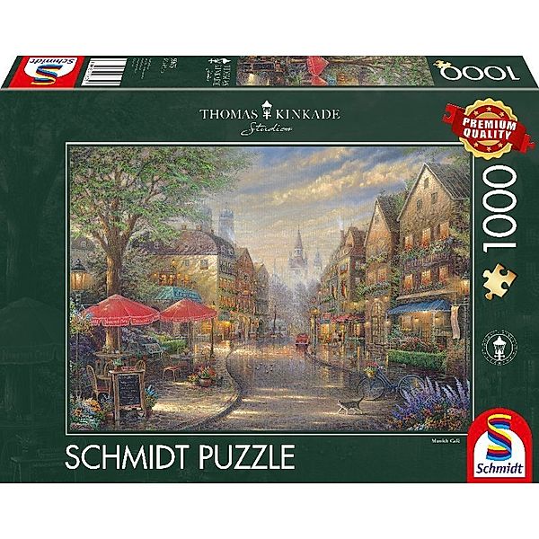 SCHMIDT SPIELE Cafe in München (Puzzle), Thomas Kinkade