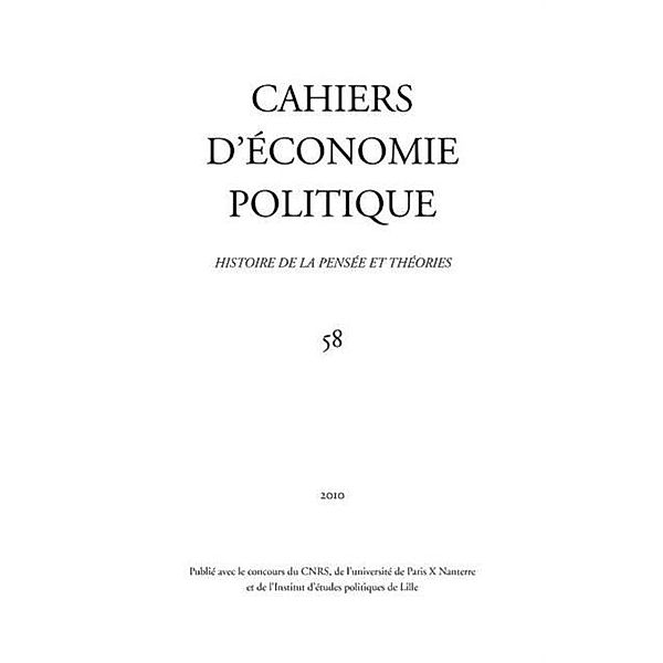 Cahiers d'economie politique / Hors-collection, Georges-Elia Sarfati