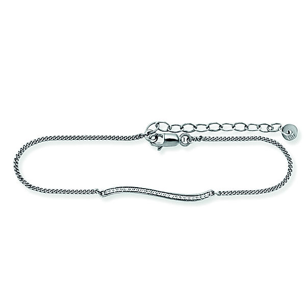 cai Armband 925/- Sterling Silber Topas 17+3cm glänzend 0,108ct