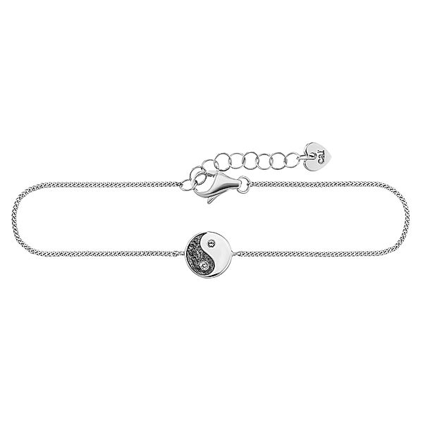 Cai Armband 925/- Sterling Silber Zirkonia 16+3cm Glänzend