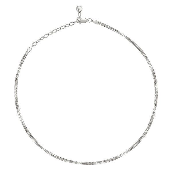 cai Collier Choker 925/- Sterling Silber ohne Stein 37cm Glänzend