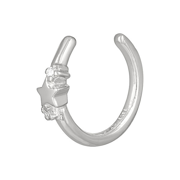 cai Ear Cuff 925/- Sterling Silber Zirkonia Zirkonia 0,9cm Glänzend