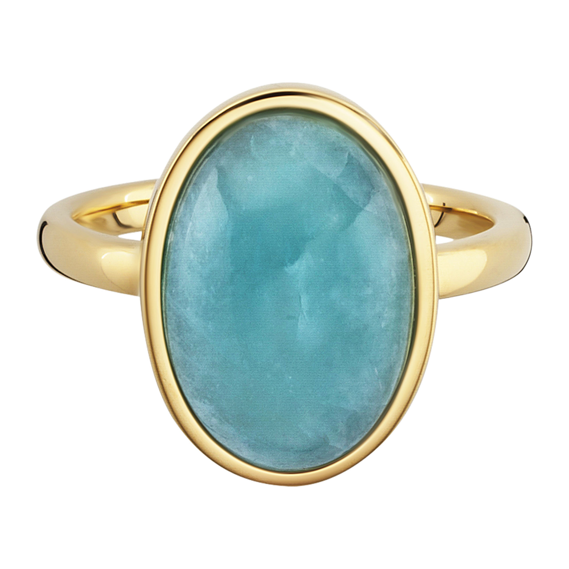 cai Ring 925 - Sterling Silber Amazonit blau Glänzend 8,00ct Größe: 052  16,6 | Weltbild.de