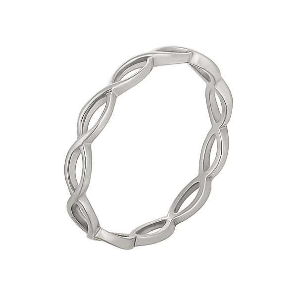cai Ring 925/- Sterling Silber ohne Stein Glänzend (Größe: 048 (15,3))
