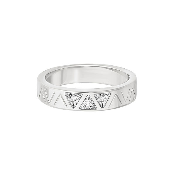 cai Ring 925/- Sterling Silber Zirkonia Glänzend (Größe: 056 (17,8))