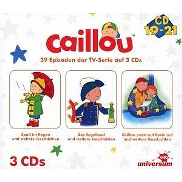Caillou Hörspielbox, 3 Audio-CDs, Caillou