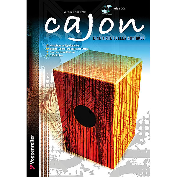 Cajon, m. 2 Audio-CD, Matthias Philipzen