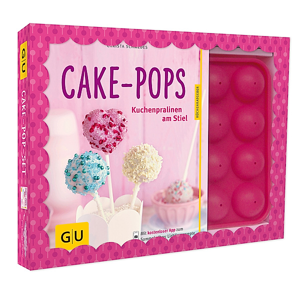 Cake-Pop-Set, Buch mit Backform und 20 CakePop-Stielen, Christa Schmedes