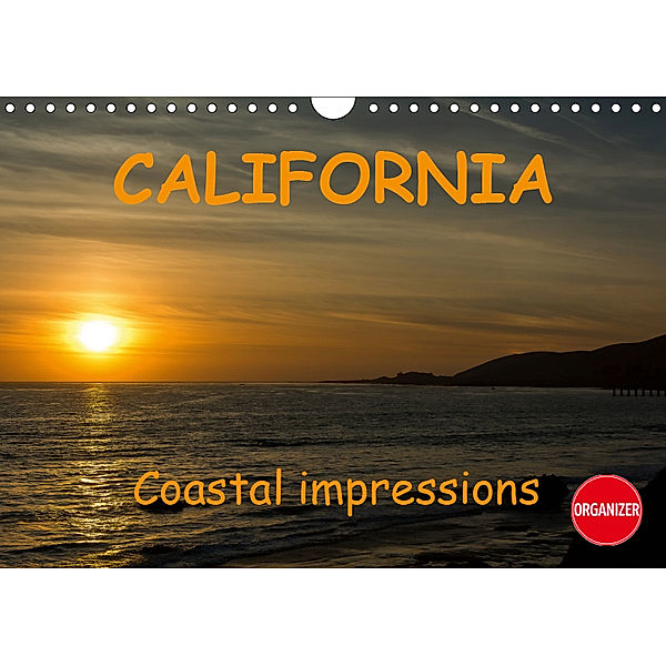 CALIFORNIA Coastal impressions (Wall Calendar 2019 DIN A4 Landscape), Andreas Schoen