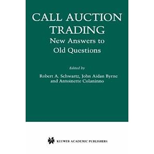 Call Auction Trading / Zicklin School of Business Financial Markets Series