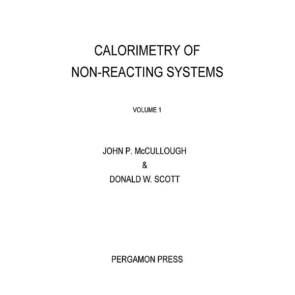 Calorimetry of Non-Reacting Systems