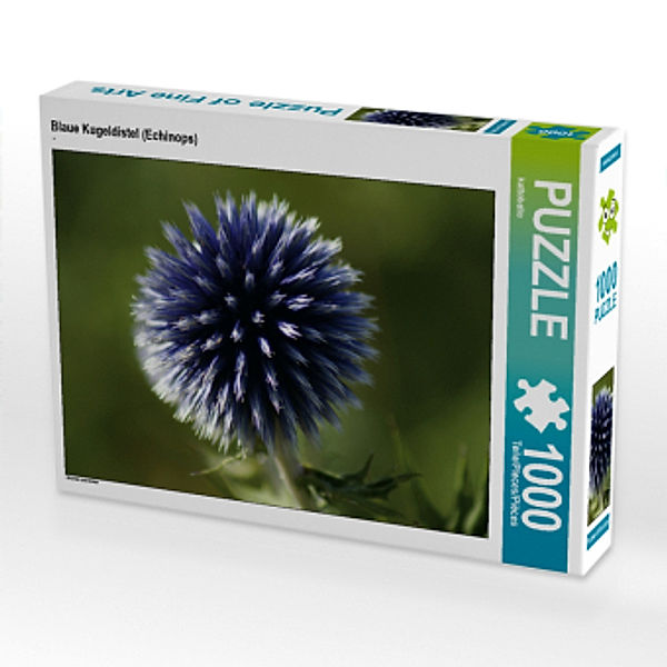 CALVENDO Puzzle Blaue Kugeldistel (Echinops) 1000 Teile Lege-Größe 64 x 48 cm Foto-Puzzle Bild von kattobello, Calvendo