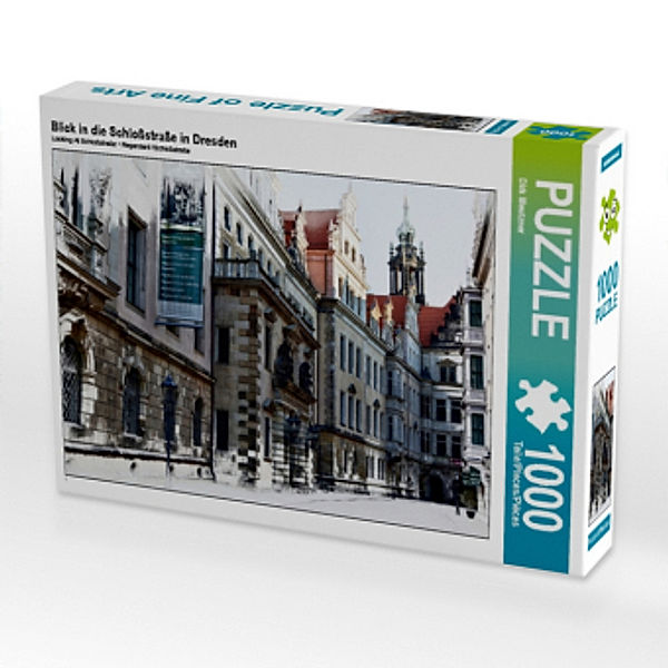 CALVENDO Puzzle Blick in die Schloßstraße in Dresden 1000 Teile Lege-Größe 64 x 48 cm Foto-Puzzle Bild von Dirk Meutzner, Calvendo