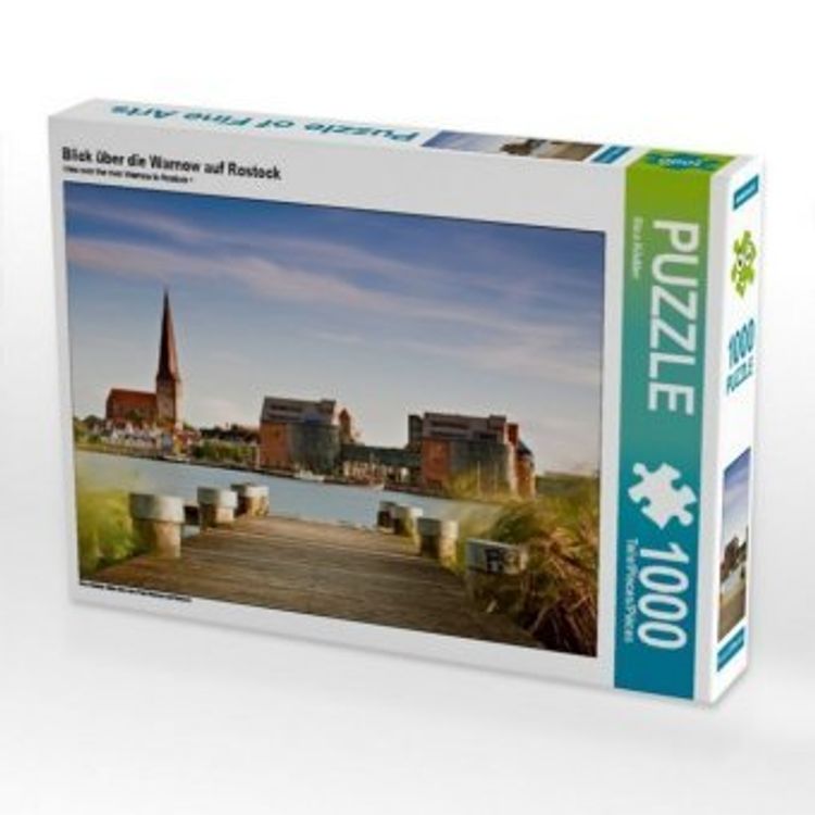 CALVENDO Puzzle Blick über die Warnow auf Rostock 1000 Teile Lege-Grösse 64  x 48 cm Foto-Puzzle Bild von Rico Ködder | Weltbild.ch
