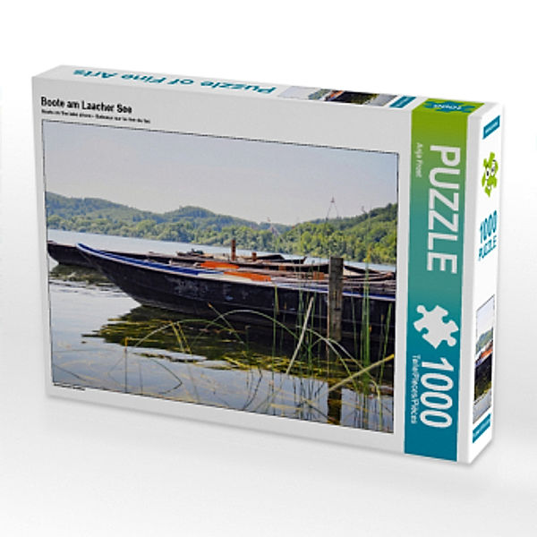 CALVENDO Puzzle Boote am Laacher See 1000 Teile Lege-Größe 64 x 48 cm Foto-Puzzle Bild von Anja Frost, Calvendo