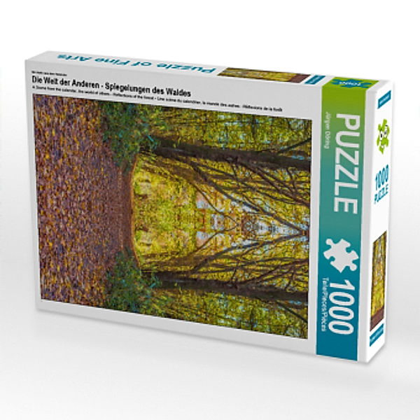 CALVENDO Puzzle Die Welt der Anderen - Spiegelungen des Waldes 1000 Teile Lege-Größe 48 x 64 cm Foto-Puzzle Bild von Jür, Calvendo