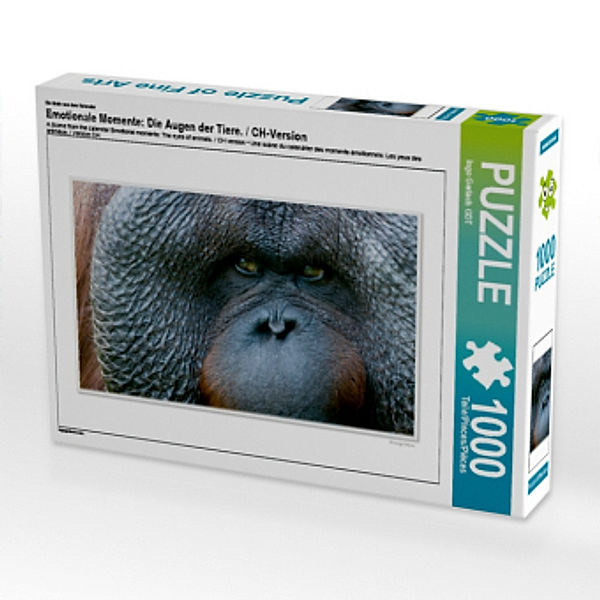 CALVENDO Puzzle Emotionale Momente: Die Augen der Tiere. / CH-Version 1000 Teile Lege-Größe 64 x 48 cm Foto-Puzzle Bild, Calvendo