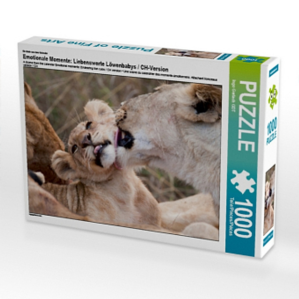 CALVENDO Puzzle Emotionale Momente: Liebenswerte Löwenbabys / CH-Version 1000 Teile Lege-Größe 64 x 48 cm Foto-Puzzle Bi, Calvendo