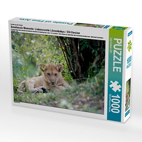 CALVENDO Puzzle Emotionale Momente: Liebenswerte Löwenbabys / CH-Version 1000 Teile Lege-Größe 64 x 48 cm Foto-Puzzle Bi, Calvendo