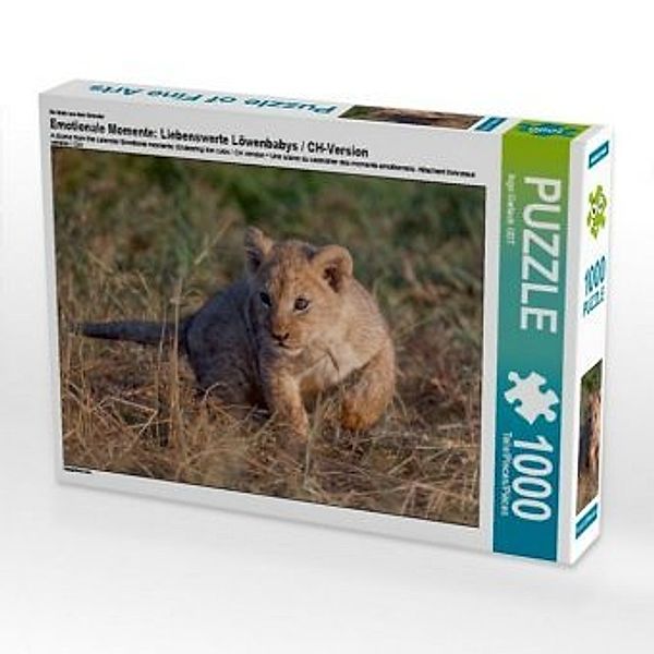 CALVENDO Puzzle Emotionale Momente: Liebenswerte Löwenbabys / CH-Version 1000 Teile Lege-Größe 64 x 48 cm Foto-Puzzle Bi, Calvendo