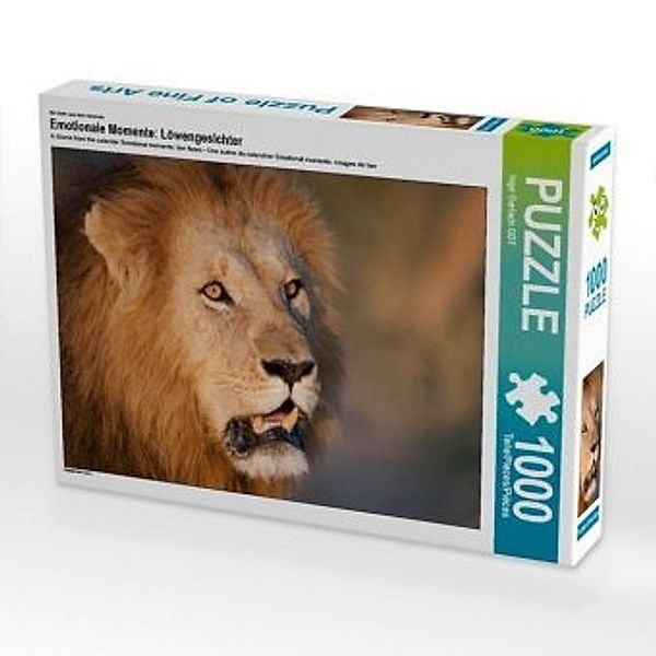 CALVENDO Puzzle Emotionale Momente: Löwengesichter 1000 Teile Lege-Größe 64 x 48 cm Foto-Puzzle Bild von Ingo Gerlach GD, Calvendo