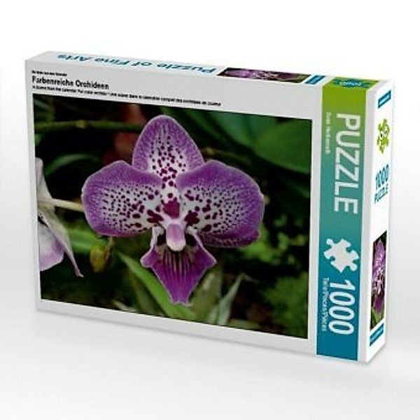 CALVENDO Puzzle Farbenreiche Orchideen 1000 Teile Lege-Größe 64 x 48 cm Foto-Puzzle Bild von Sven Herkenrath, Calvendo