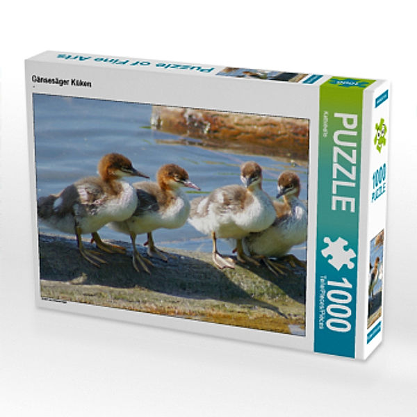 CALVENDO Puzzle Gänsesäger Küken 1000 Teile Lege-Größe 64 x 48 cm Foto-Puzzle Bild von Kattobello, Calvendo