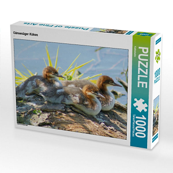 CALVENDO Puzzle Gänsesäger Küken 1000 Teile Lege-Größe 64 x 48 cm Foto-Puzzle Bild von Kattobello, Calvendo