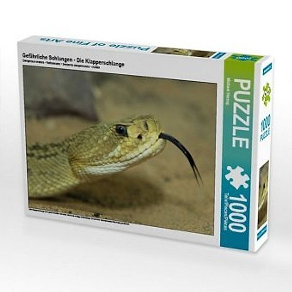 CALVENDO Puzzle Gefährliche Schlangen - Die Klapperschlange 1000 Teile Lege-Größe 64 x 48 cm Foto-Puzzle Bild von Michae, Calvendo