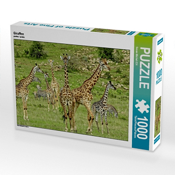 CALVENDO Puzzle Giraffen 1000 Teile Lege-Größe 64 x 48 cm Foto-Puzzle Bild von Susan Michel /CH, Calvendo