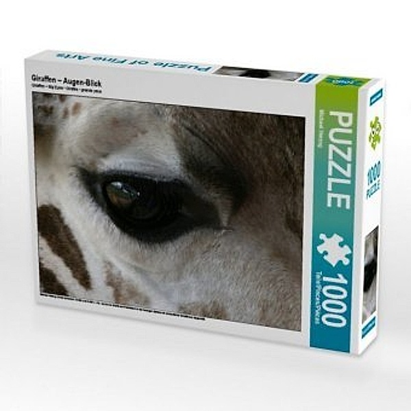 CALVENDO Puzzle Giraffen - Augen-Blick 1000 Teile Lege-Größe 64 x 48 cm Foto-Puzzle Bild von Michael Herzog, Calvendo