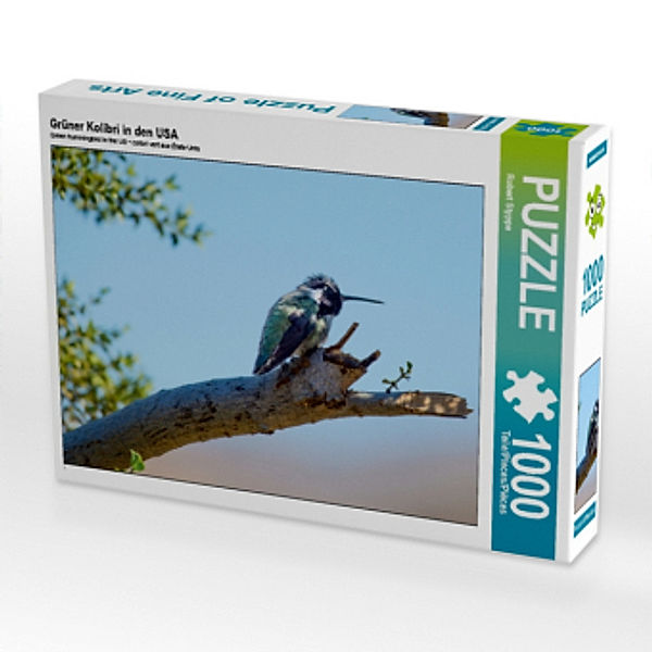 CALVENDO Puzzle Grüner Kolibri in den USA 1000 Teile Lege-Größe 64 x 48 cm Foto-Puzzle Bild von Robert Styppa, Calvendo