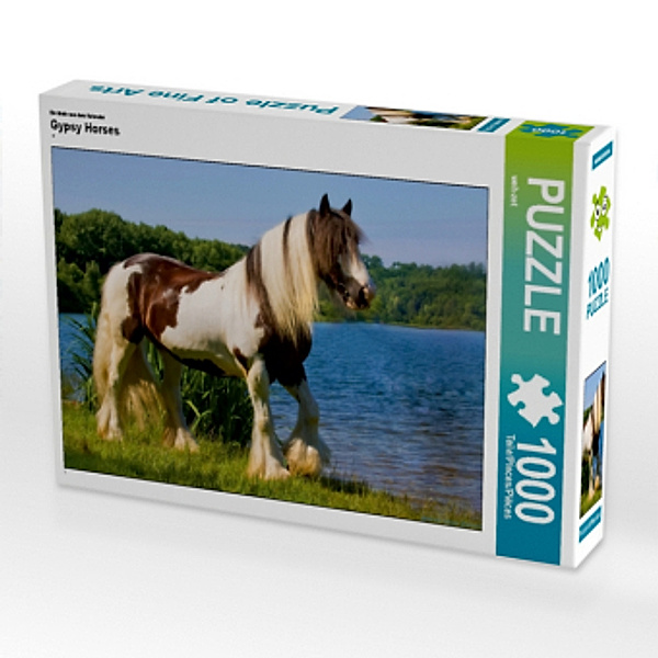 CALVENDO Puzzle Gypsy Horses 1000 Teile Lege-Größe 64 x 48 cm Foto-Puzzle Bild von weh-zet, Calvendo