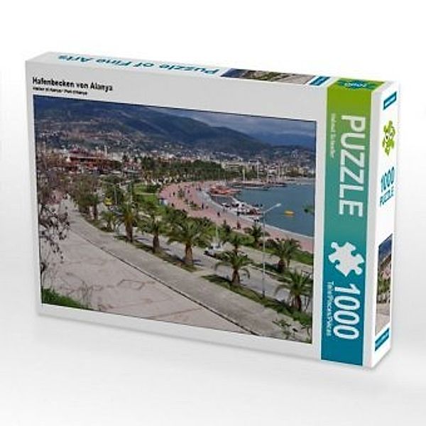 CALVENDO Puzzle Hafenbecken von Alanya 1000 Teile Lege-Größe 64 x 48 cm Foto-Puzzle Bild von Helmut Schneller, Calvendo