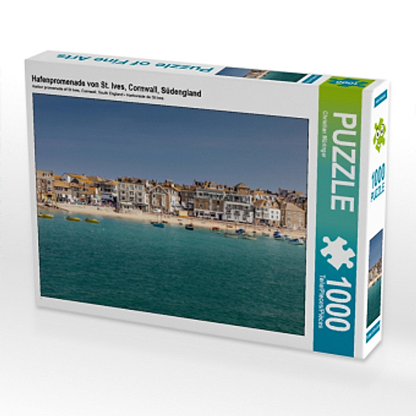 CALVENDO Puzzle Hafenpromenade von St. Ives, Cornwall, Südengland 1000 Teile Lege-Größe 64 x 48 cm Foto-Puzzle Bild von, Calvendo