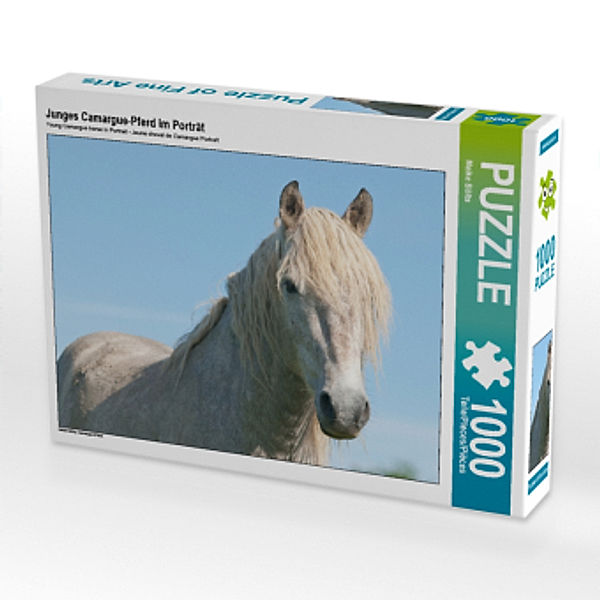 CALVENDO Puzzle Junges Camargue-Pferd im Porträt 1000 Teile Lege-Größe 64 x 48 cm Foto-Puzzle Bild von Meike Bölts, Calvendo