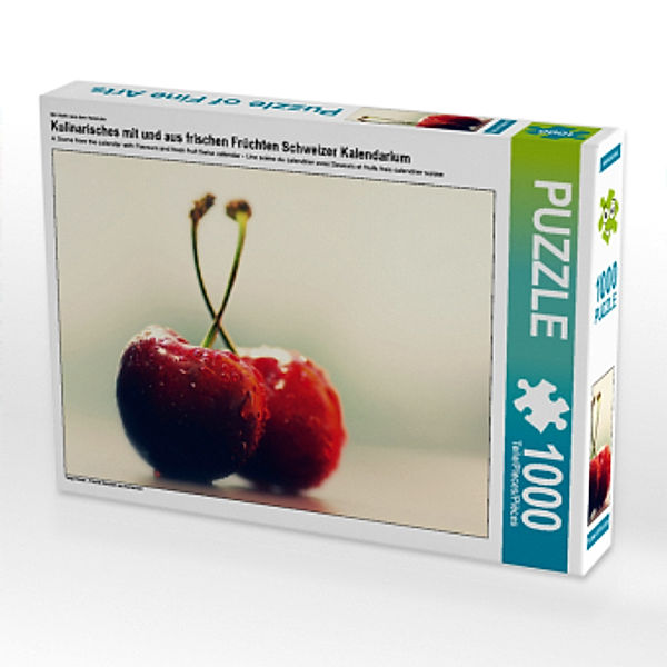 CALVENDO Puzzle Kulinarisches mit und aus frischen Früchten Schweizer Kalendarium 1000 Teile Lege-Größe 64 x 48 cm Foto-, Calvendo