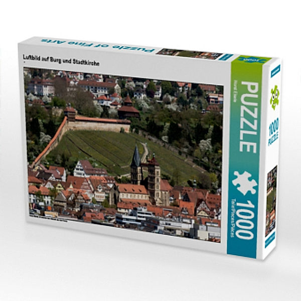 CALVENDO Puzzle Luftbild auf Burg und Stadtkirche 1000 Teile Lege-Größe 64 x 48 cm Foto-Puzzle Bild von Horst Eisele, Calvendo