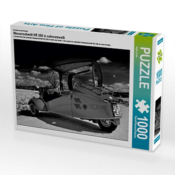 CALVENDO Puzzle Messerschmitt KR 200 in schwarzweiß 1000 Teile Lege-Größe 64 x 48 cm Foto-Puzzle Bild von Ingo Laue, Calvendo