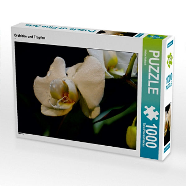 CALVENDO Puzzle Orchidee und Tropfen 1000 Teile Lege-Größe 64 x 48 cm Foto-Puzzle Bild von Heike Hultsch, Calvendo
