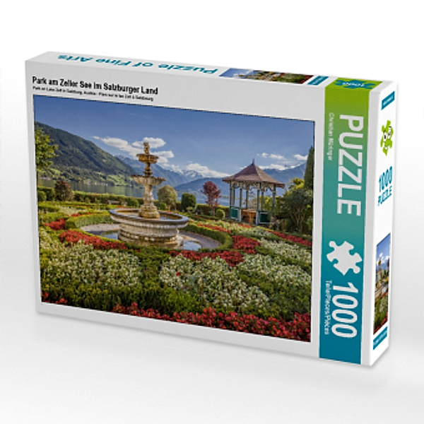 CALVENDO Puzzle Park am Zeller See im Salzburger Land 1000 Teile Lege-Größe 64 x 48 cm Foto-Puzzle Bild von Christian Mü, Calvendo