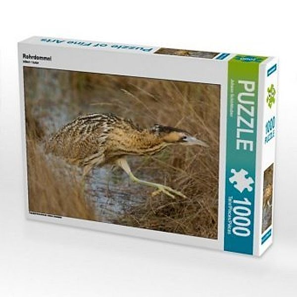 CALVENDO Puzzle Rohrdommel 1000 Teile Lege-Größe 64 x 48 cm Foto-Puzzle Bild von Johann Schörkhuber, Calvendo