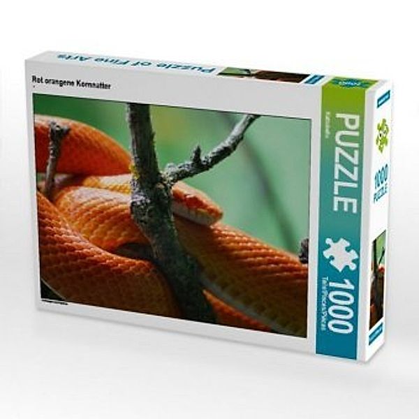 CALVENDO Puzzle Rot orangene Kornnatter 1000 Teile Lege-Größe 64 x 48 cm Foto-Puzzle Bild von Kattobello, Calvendo