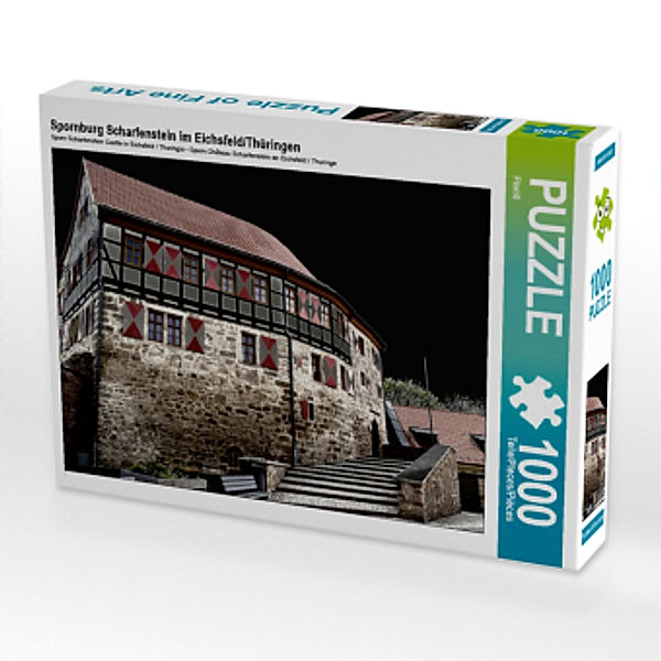 CALVENDO Puzzle Spornburg Scharfenstein im Eichsfeld/Thüringen 1000 Teile Lege-Größe 64 x 48 cm Foto-Puzzle Bild von Flo, Calvendo