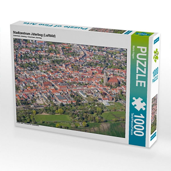 CALVENDO Puzzle Stadtzentrum Jüterbog (Luftbild) 1000 Teile Lege-Größe 64 x 48 cm Foto-Puzzle Bild von Mario Hagen, Calvendo