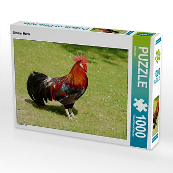 CALVENDO Puzzle Stolzer Hahn 1000 Teile Lege-Größe 64 x 48 cm Foto-Puzzle Bild von kattobello, Calvendo