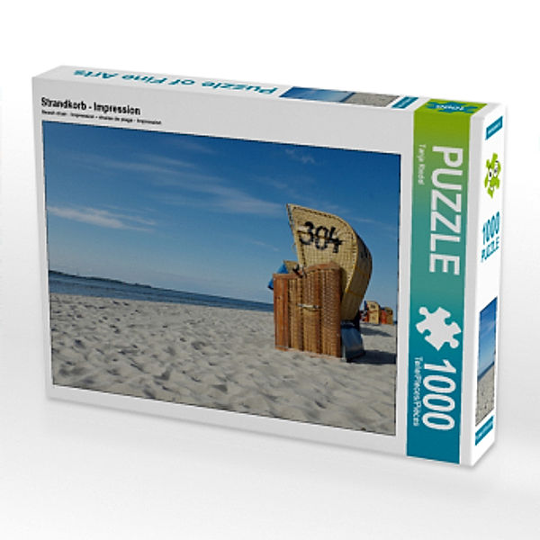 CALVENDO Puzzle Strandkorb - Impression 1000 Teile Lege-Größe 64 x 48 cm Foto-Puzzle Bild von Tanja Riedel, Calvendo